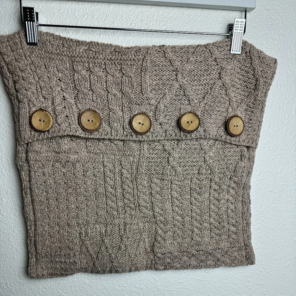 ARAN - Knit Cushion Cover 100% Merino Wool IRELAND
